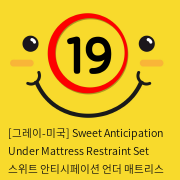 [그레이-미국] Sweet Anticipation Under Mattress Restraint Set 스위트 안티시페이션 언더 매트리스 리스트리언트 세트 (침대수갑)